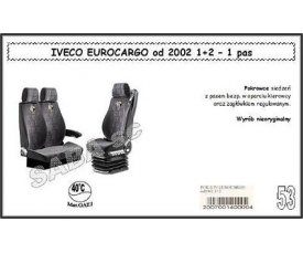 Чохол IVECO EUROCARGO 2002-2008, 1+2, 1ремінь Чохол IVECO EUROCARGO 2002-2008, 1+2, 1ремінь